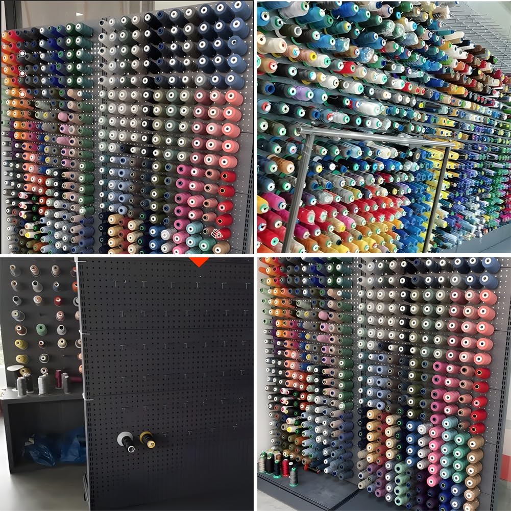 Metalowa płytka z otworami, stojak na żyłkę wędkarską, stojak na nici do szycia, pikowania, haftu(Biały 122x40x165 cm)