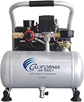 California Air Tools CAT-1P1060S Ultra Quiet 56dB Oil-Free Portable Air Compressor, 1 Gallon, 0.6 HP, Lightweight 29 lbs