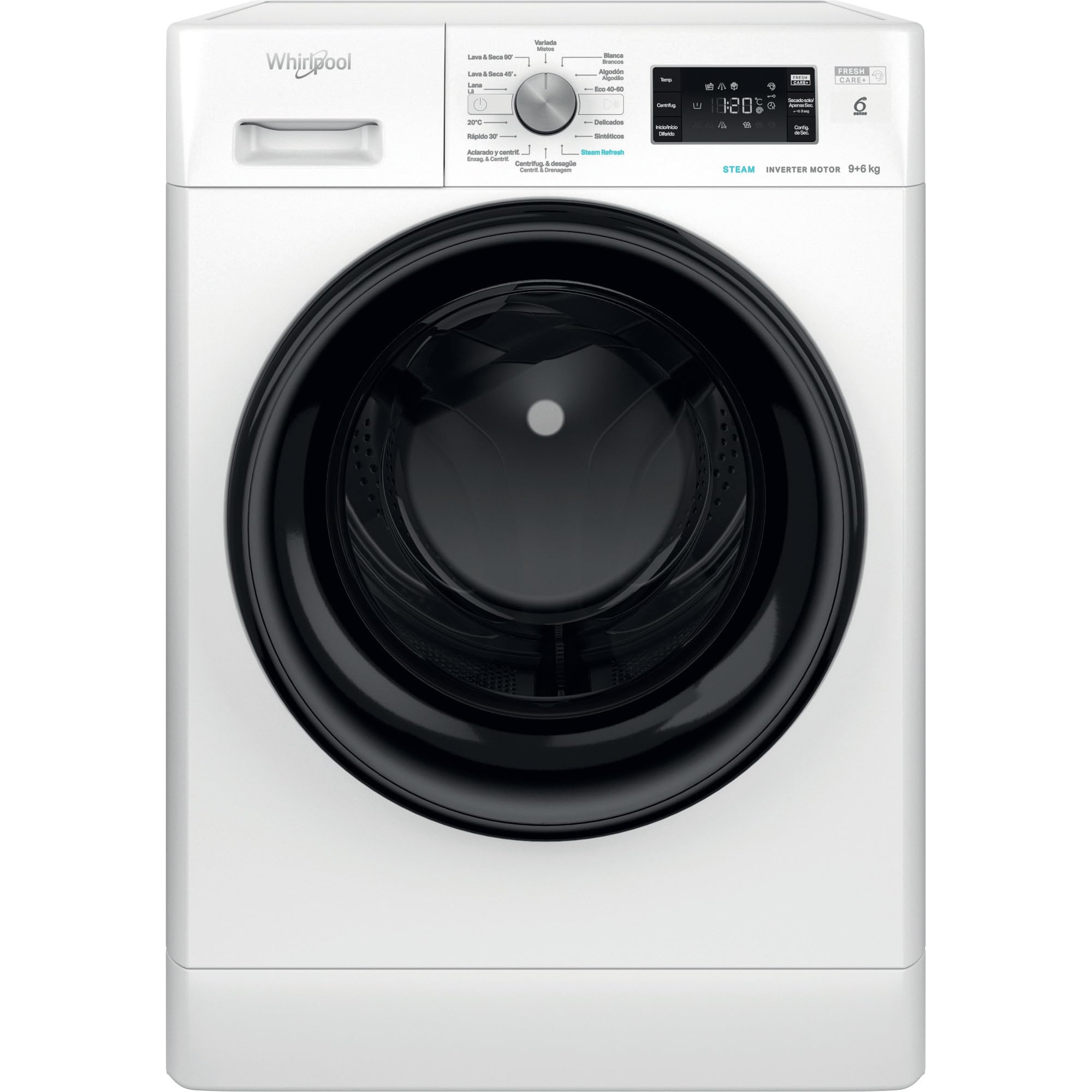 Whirlpool - Lavasecadora FFWDB 964489 BV SPT Clase A 9+6 Kg 1400 rpm Blanco
