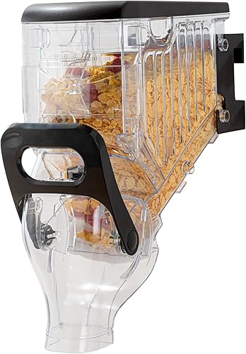 Miniatura 15 de Restaurantware -Met Lux Dispensador de alimentos secos de 5 galones, 1 dispensador hermético de cereales - Montaje en pared, control único, 1