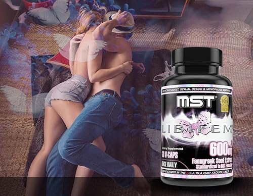 Miniatura 7 de MST Libifem, Cápsulas de extracto de semilla de fenogreco, aumenta el deseo, la libido, la excitación y la satisfacción más apoyo para la salud de