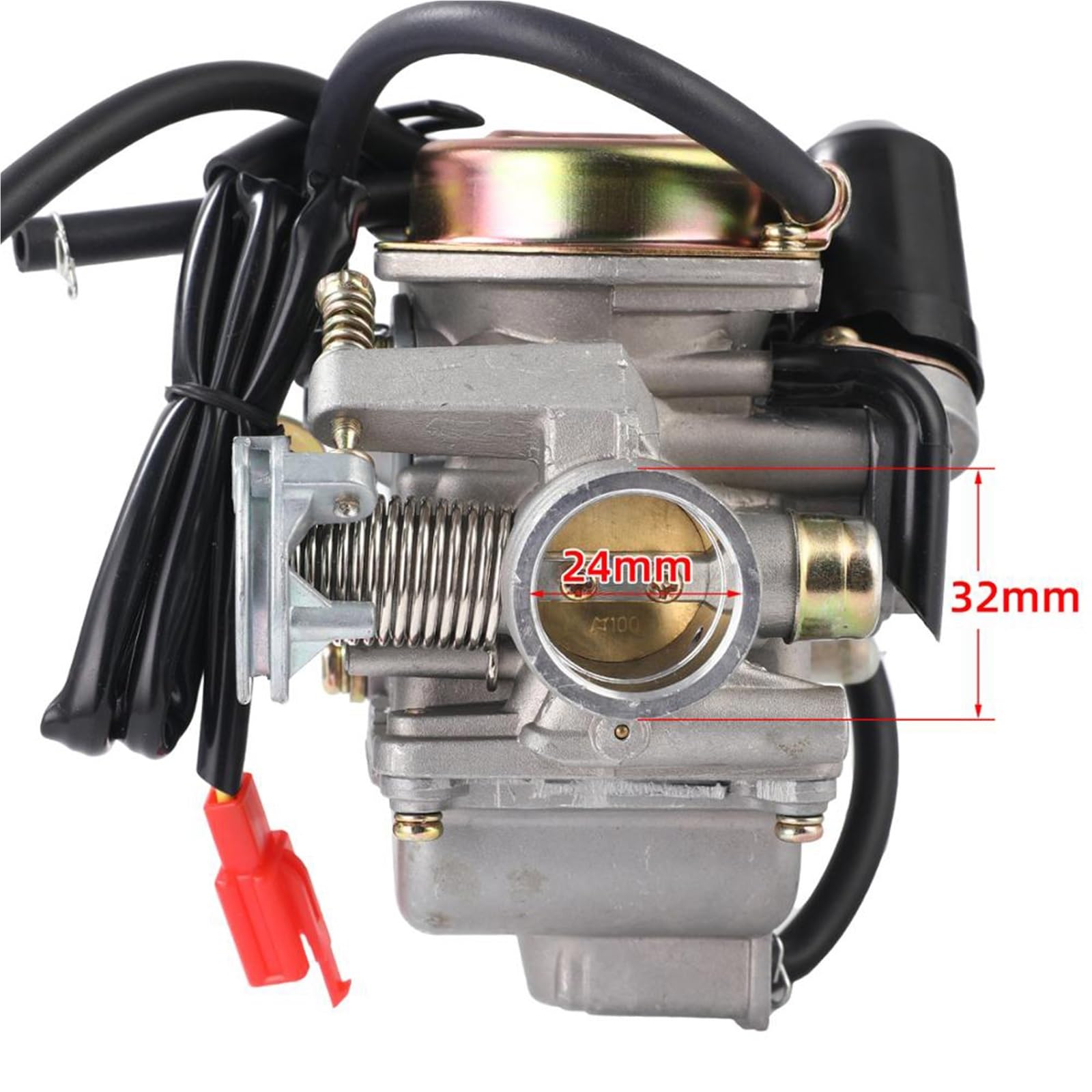 Carburador de moto Carburador de motocicleta PD24J para sistema combustible carburador GY6 125cc y 150cc accesorios para ATV Kart para Scooter Power Jet para piezas para Moto