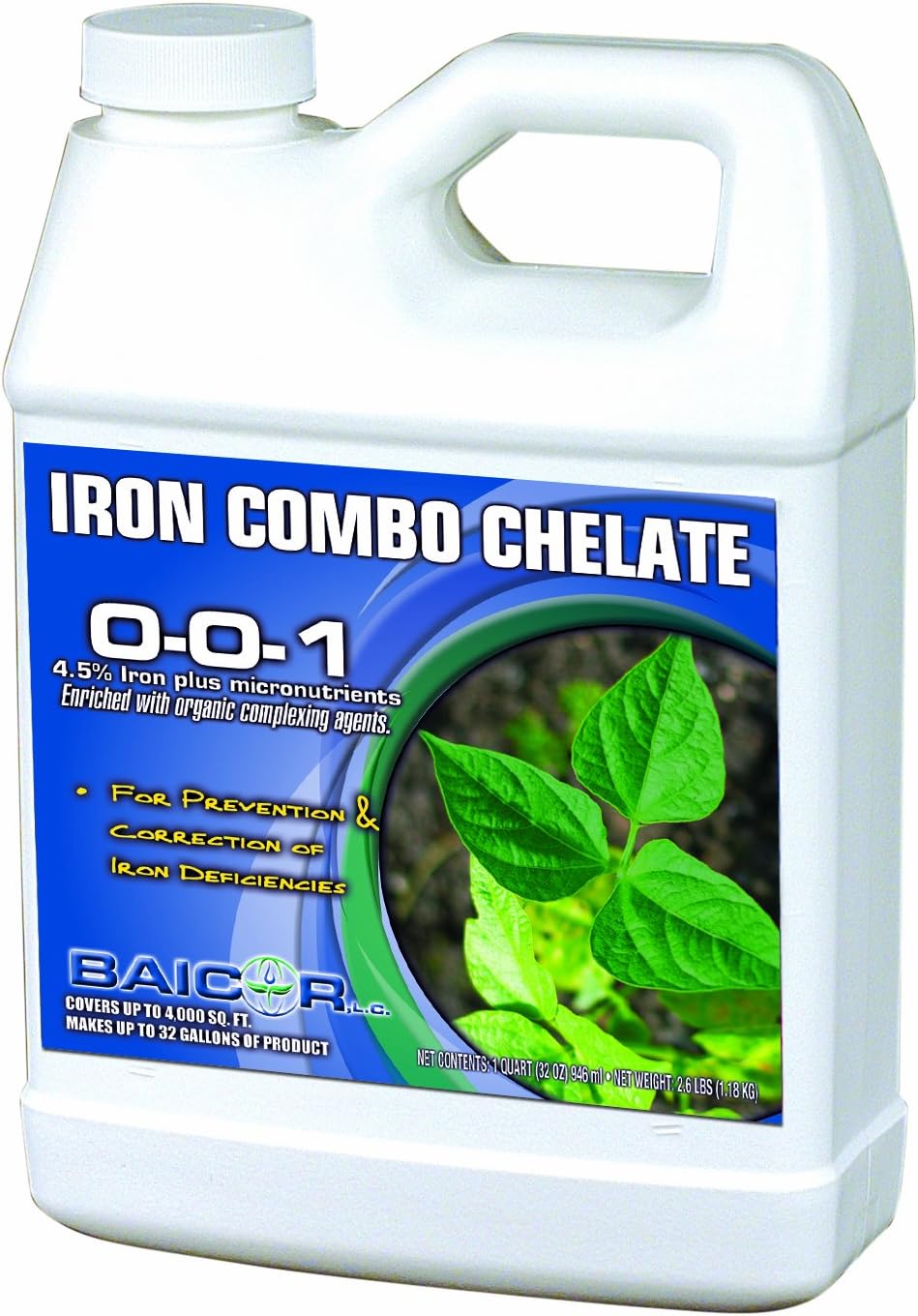 Baicor Iron Combo Chelate 4.5% Iron - Quart