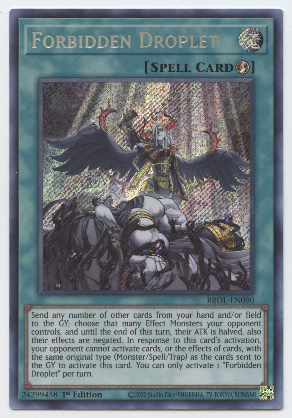 遊戯王 遊戯王 禁じられた一滴 EU 英語 1st シークレット BROL-EN090