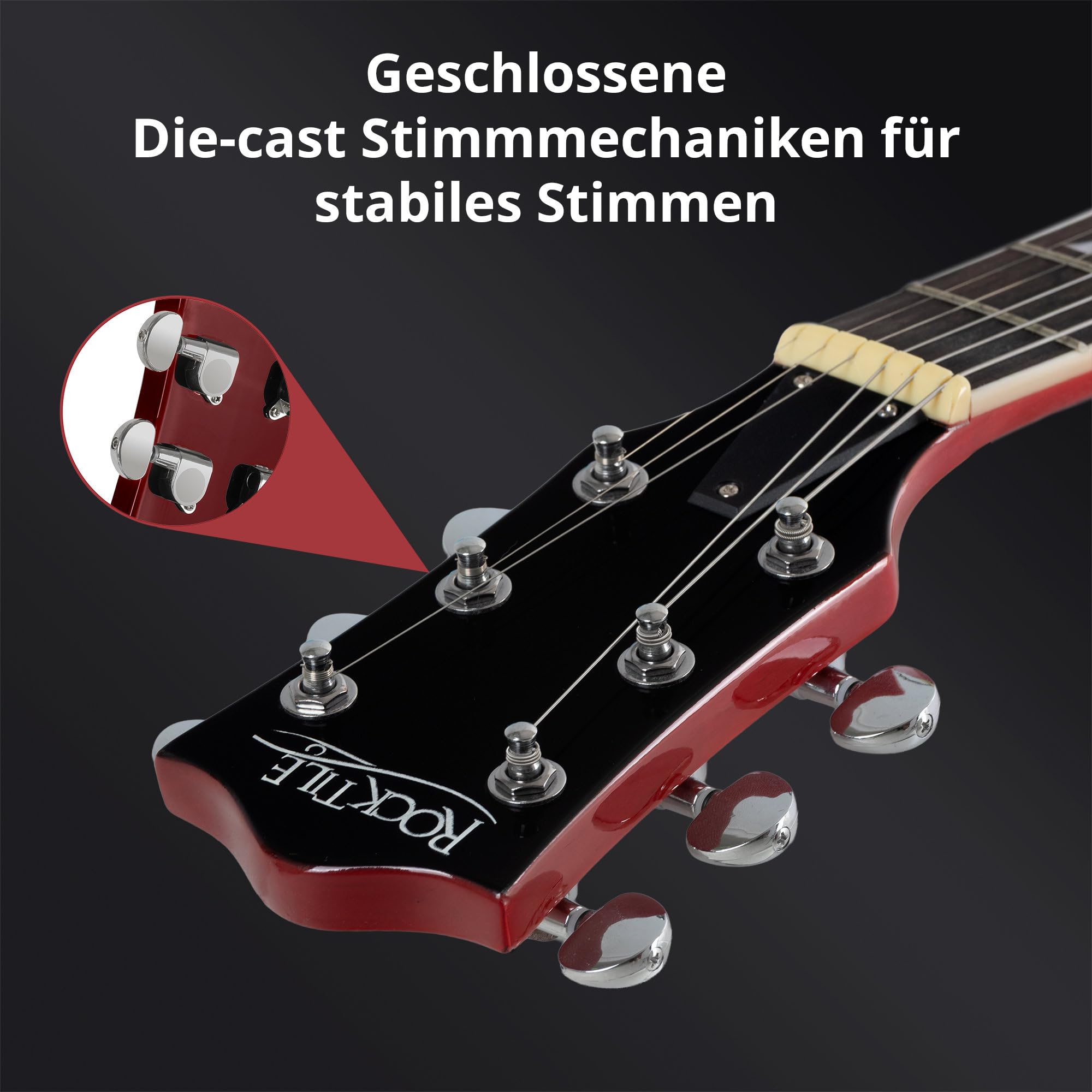 Rocktile Pro S-Red E-Gitarre Heritage Cherry