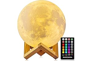3D Moon Lamp with 16 Colors
