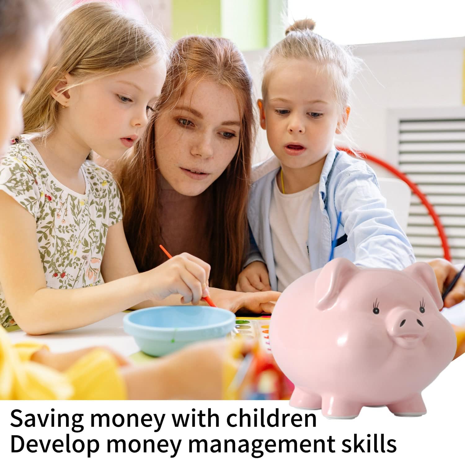 Ceramics Piggy Bank for Adults,Boys Piggy Bank Girls,Money Safe for Cash Saving,alcancias De Dinero para Adultos Niños,Saving Money Bank,Coin Bank,Modern Home Decor Living Roomk