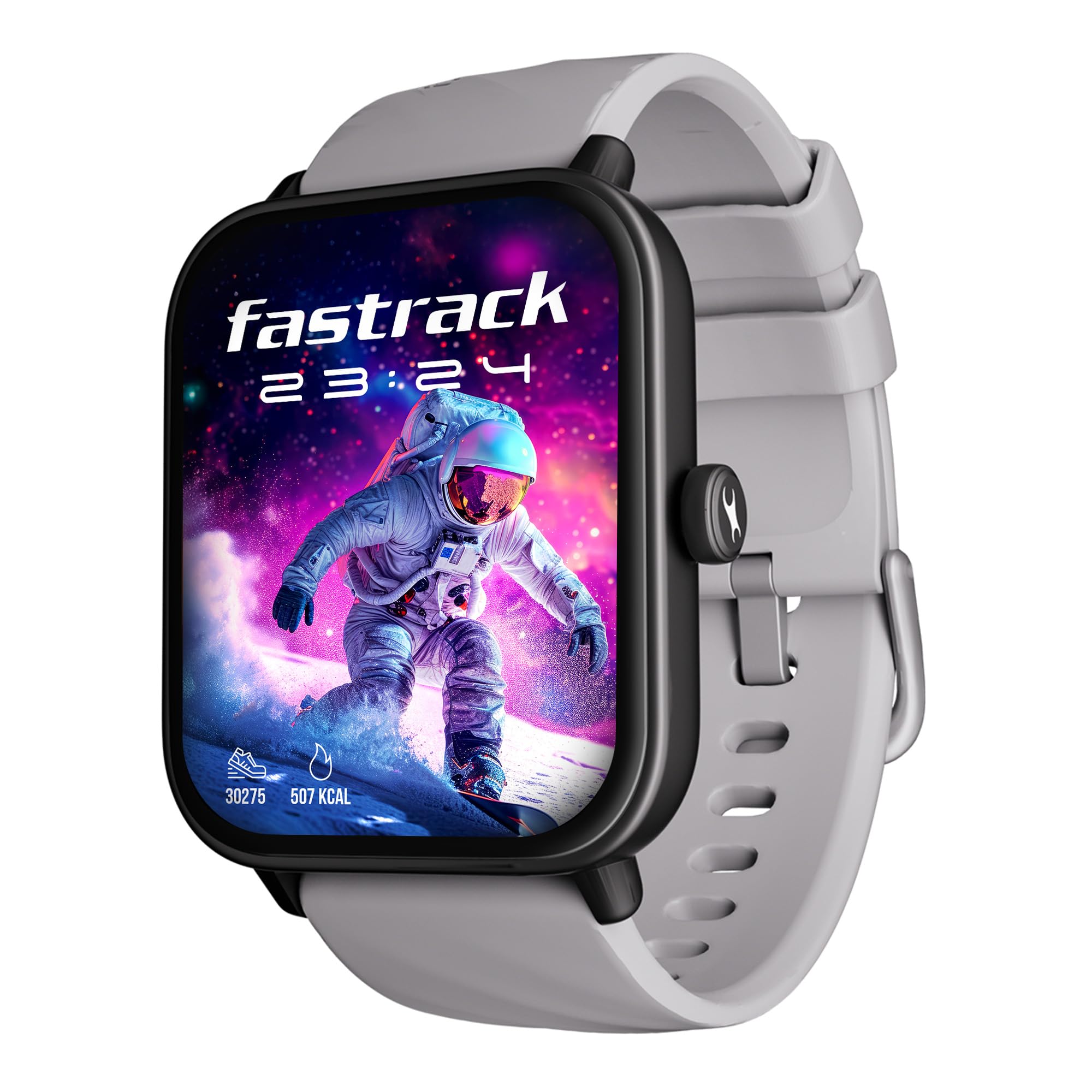 Fastrack Limitless Glide X 1.83" Smart Watch with Ultra UV HD Display, SpO2, Heart Rate & Sleep Tracking, Bluetooth Calling, 100+ Sports Modes, 5-Day Battery, Smartwatch for Men & Women (Grey)