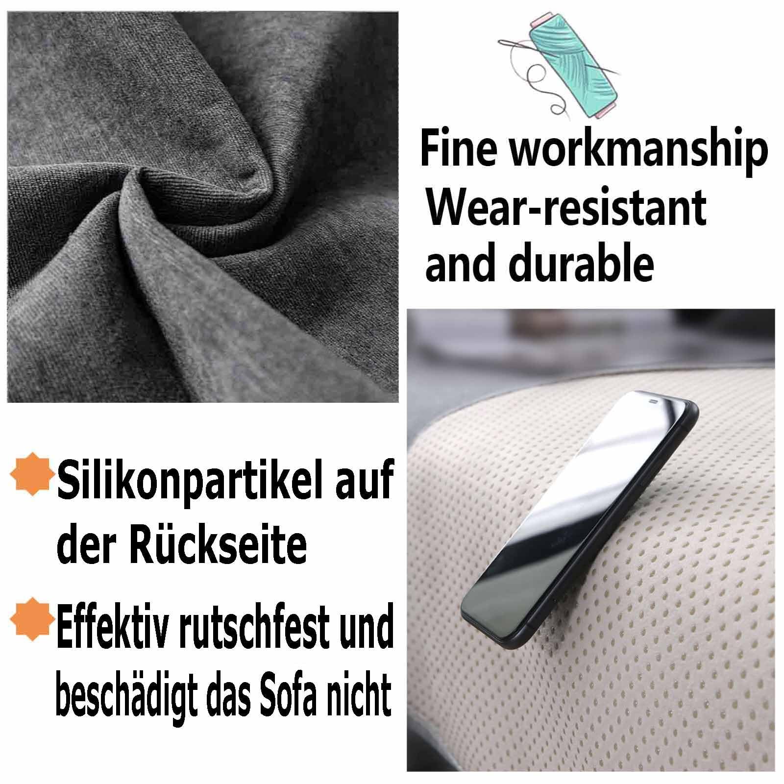 Gesteppte Sofabezug 1 2 3 4 Sitzer Sofas rutschfest Couchschutz mit Doppelseitigem Design, Waschbar und Dekorativ Möbelbezug Sofaschutz Sofaschutz Katze Hundedecke Enthalten