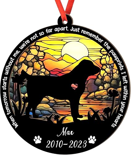 Miniatura 75 de Adorno personalizado para atrapasoles Bichon Frise, Bichon Frise Sun Catcher Adorno de Navidad – Regalo para perro amante, Bichon Frise 3D 2 capas