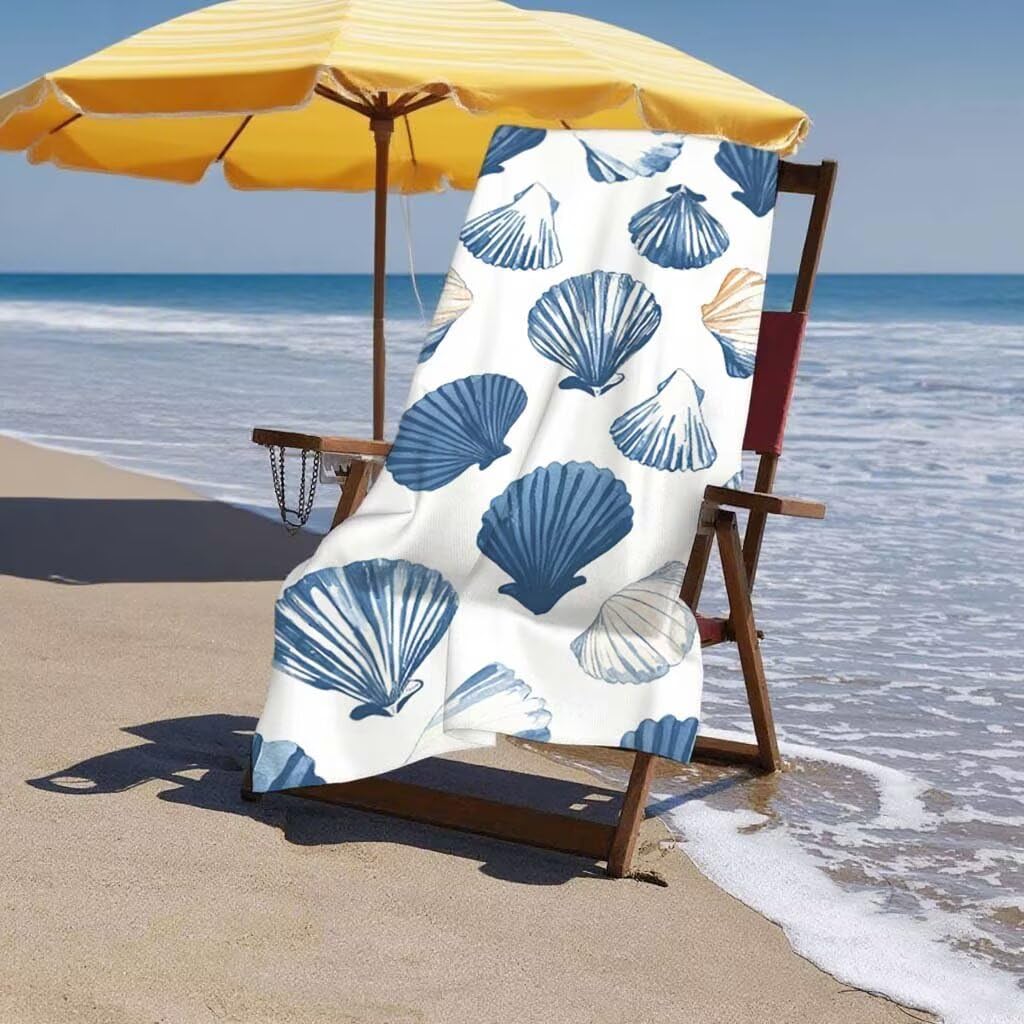 Telo Mare XXL 220x100cm/35x70cm, 2 Set Telo Mare Microfibra Moderno Asciugamano Palestra Uomo, Antisabbia, Leggero, Asciugatura Rapida, Teli da Spiaggia Grandi Accessori per Camping Natation Yoga F-70