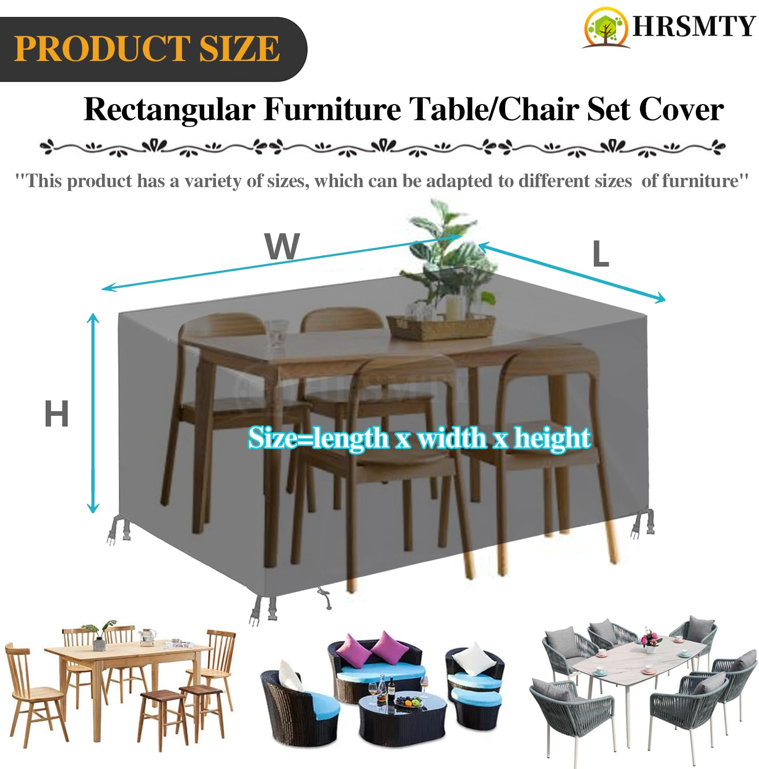 Housse Table De Jardin 180 X75x80cm Noir 420D Tissu Oxford Imperm Able R Sistance Anti