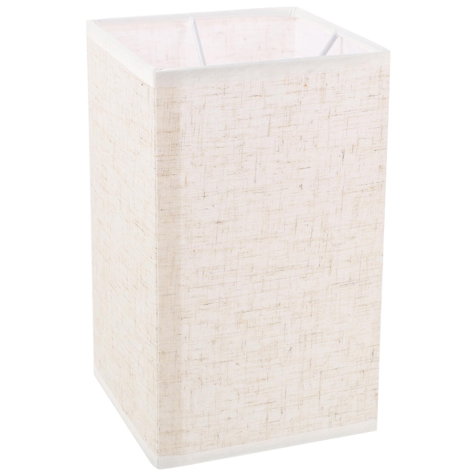 Pantalla Diseño Decorativo Base E27 de Lámpara de Tela Beige Ambiente Cálido para Lámpara de Pie y Pared para Dormitorio y Comedor