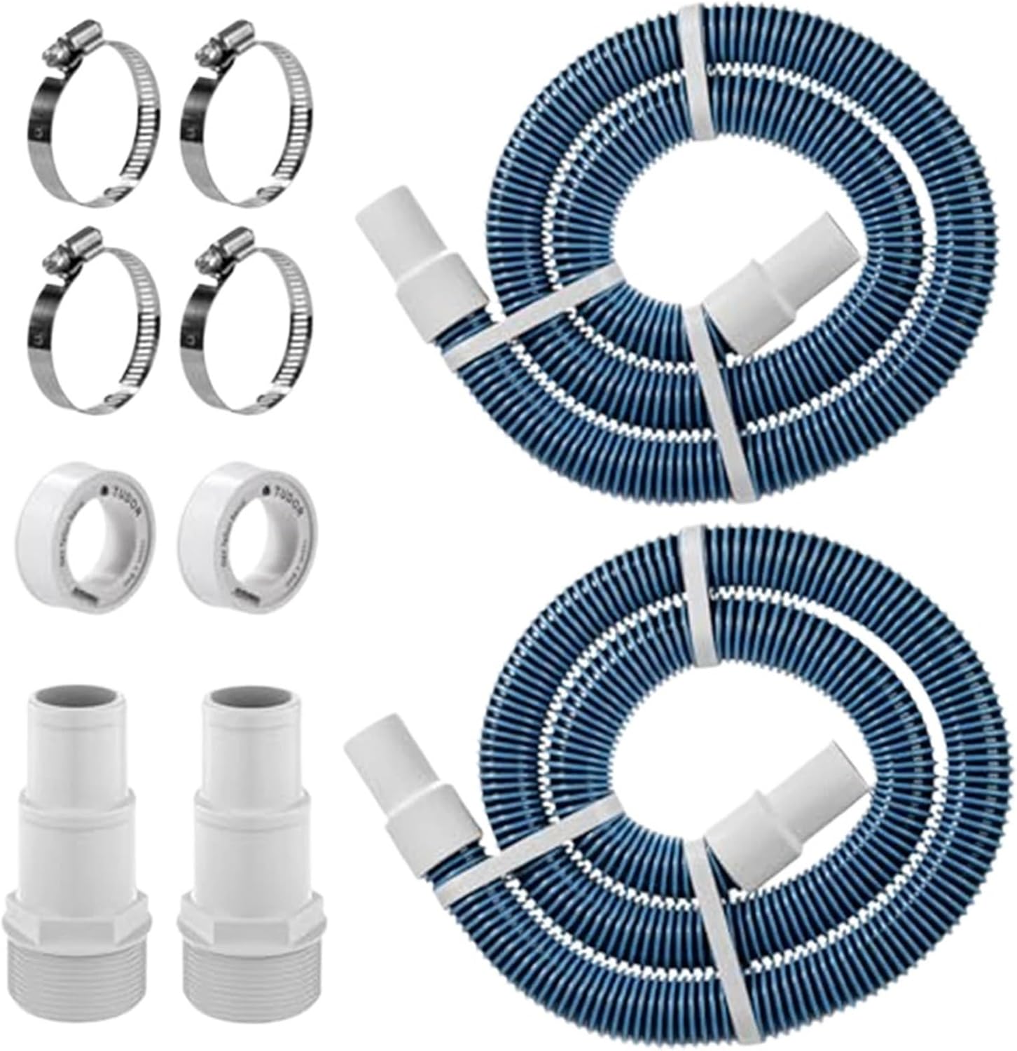Pool Skimmer Hose 1.5 Inch 5 Foot Pool Filter Pump Hose Kit For Above Ground Pool Vacuum Skimmer Swimming Pool Hose Connector Adapter Parts