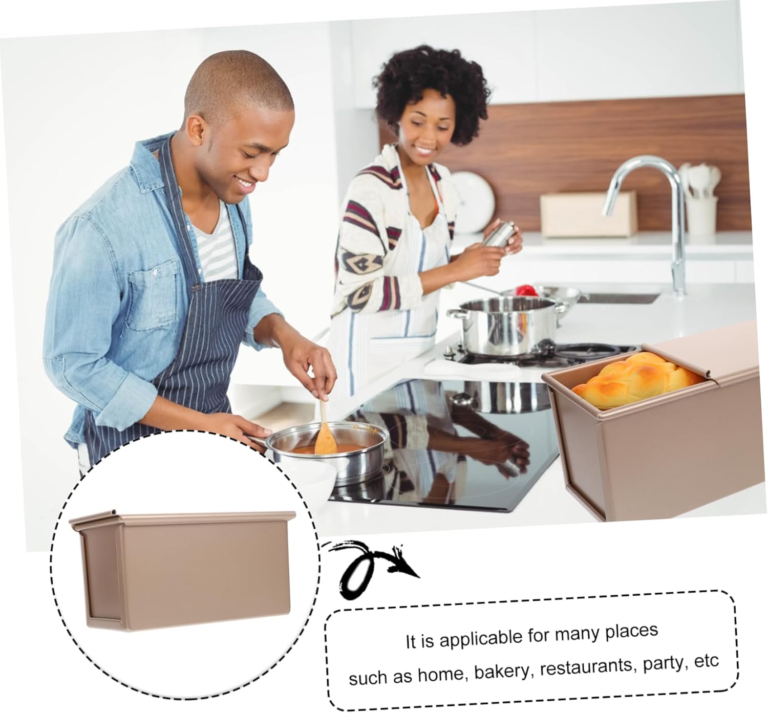 IMIKEYA Bread Baking Pan Nonstick Baking Tool Household Bread Pan Mold for Professional for Home Use