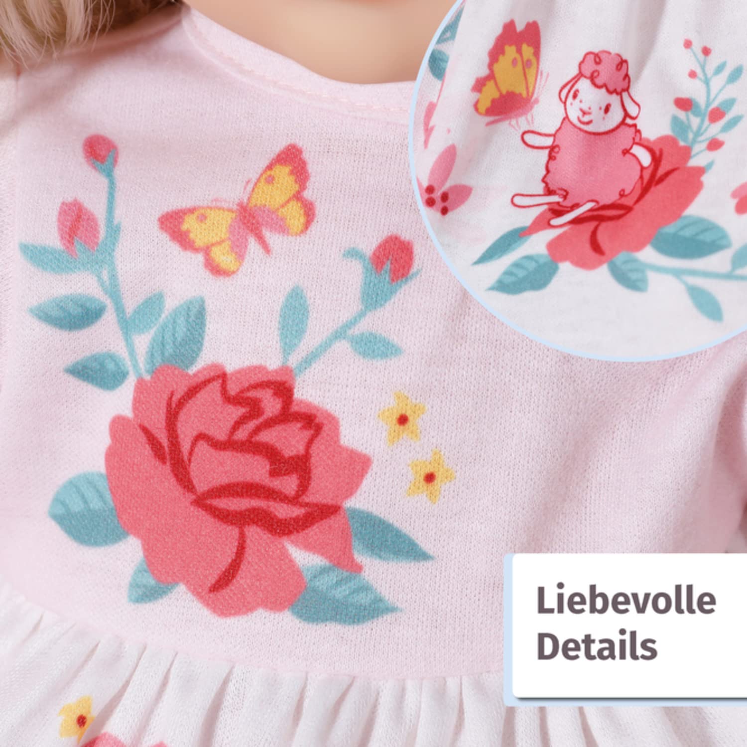 Baby Annabell Sophia 43cm, weiche Puppe mit Langen blonden Haaren, inkl. Puppenkleidung, Haarband und Bürste, 706572 Zapf Creation