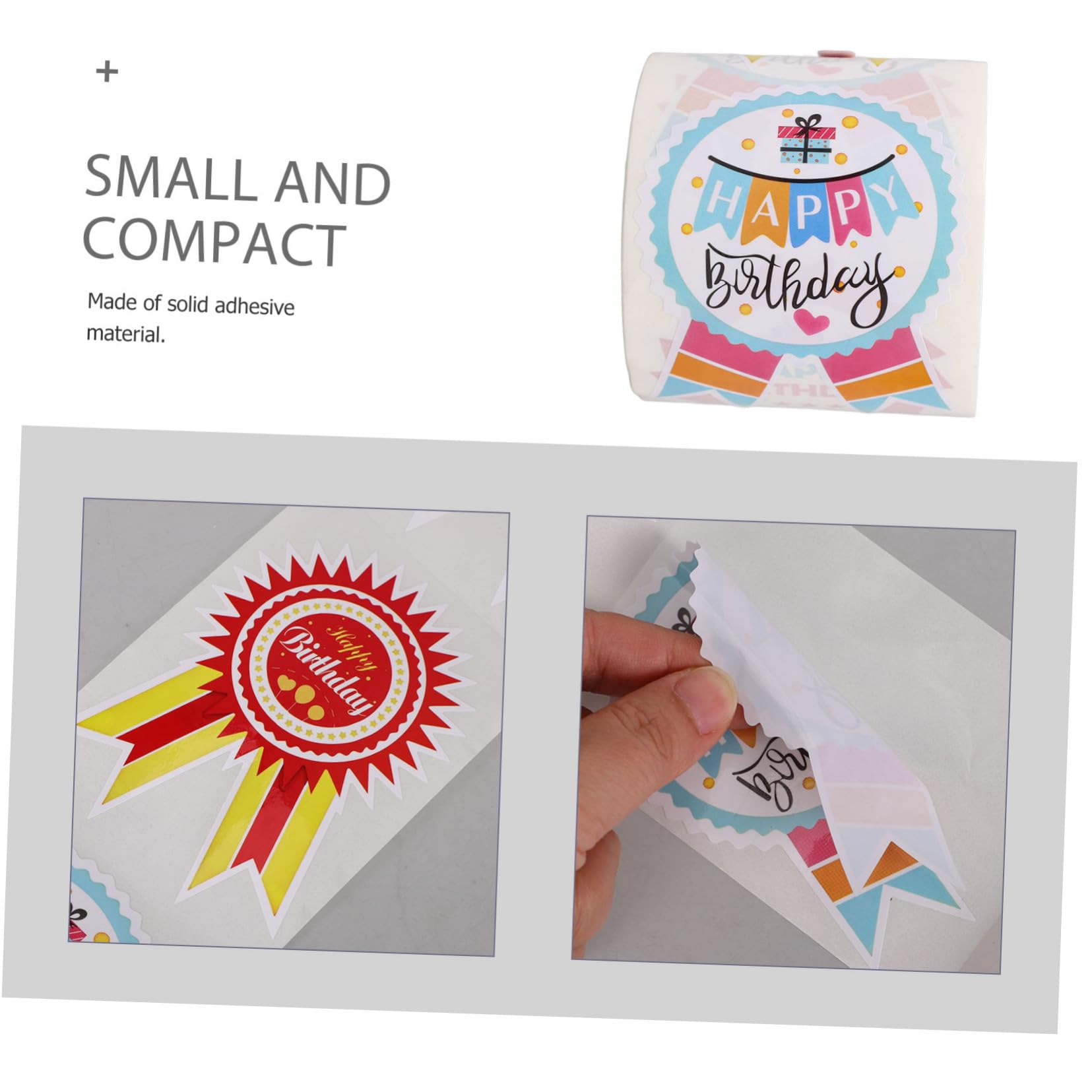 5rotoli Adesivi Compleanno Autoadesivi Per Festeggiamenti Etichette Decorative Per Dolci e Snack Stickers Per e