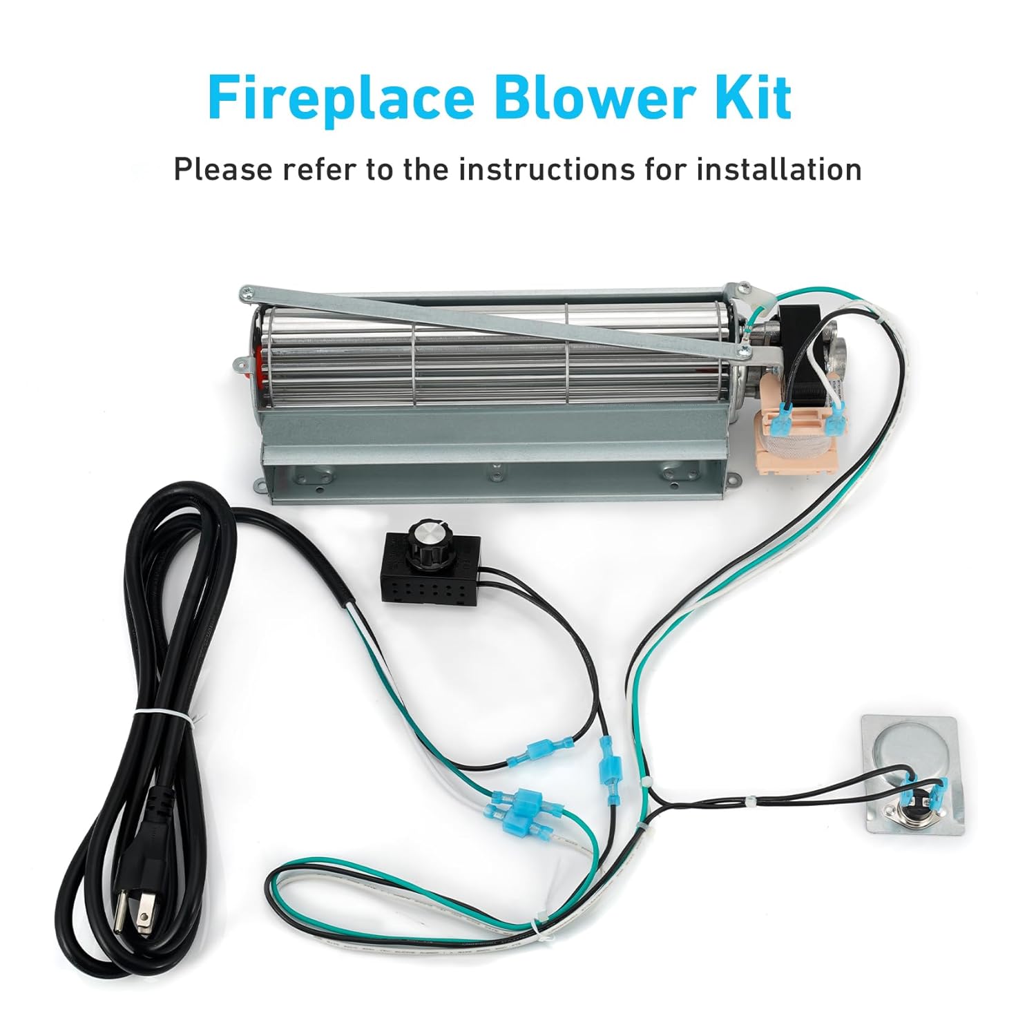 Stanbroil Fireplace Blower Fan Replacement Kit, GFK4B GFK4 FK4 GFK4A Fireplace Fan Blower Kit for Heatilator NDV4236I, Majestic, Lennox, Temco Fireplace Insert