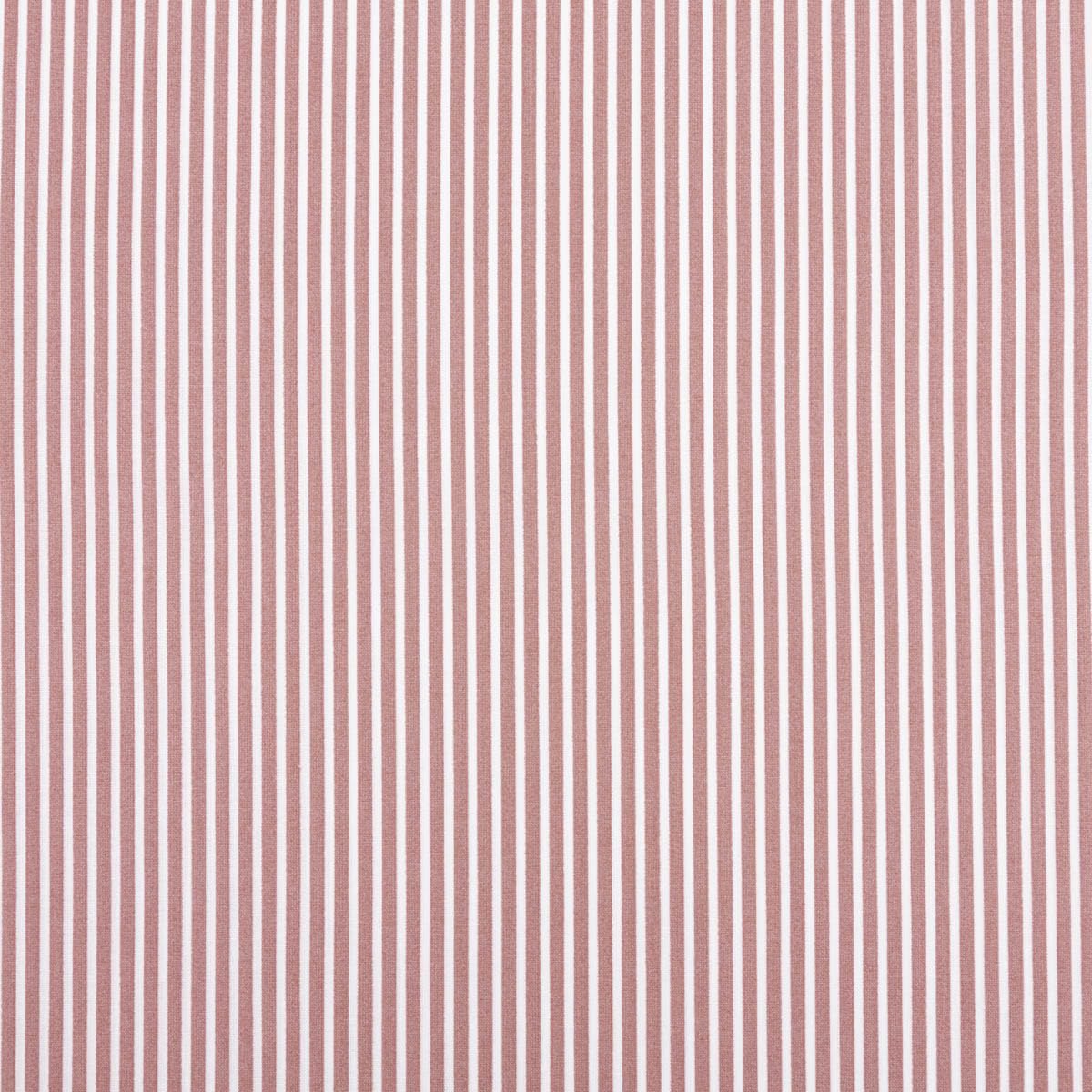 Cotton Fabric Poplin Stripes Blush White 1.50 m Width Sold by the Metre Ideal for Clothes, Sweaters and Blankets (150 cm Width)