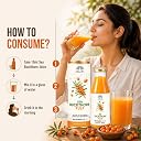 ROGCARE Sea Buckthorn Juice 1 Litre Glass Bottle | 100% Natural Herbal Juice | Rich in Vitamin C & Omega 3,6,7,9 | Immunity Booster & Skin Health Support gallery image