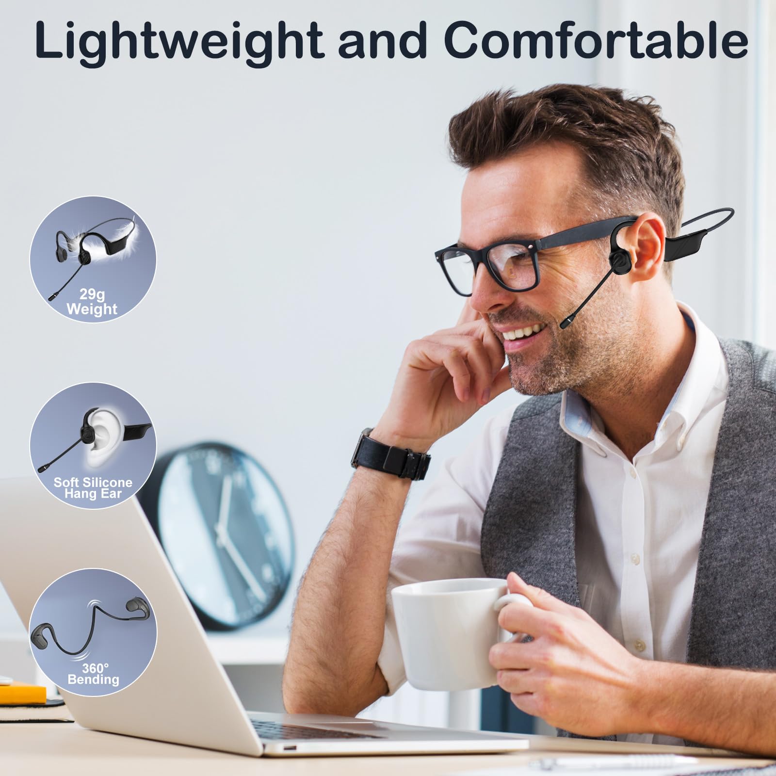 Bone Conduction Headphones with Mic-Callink Review - Dettaglio