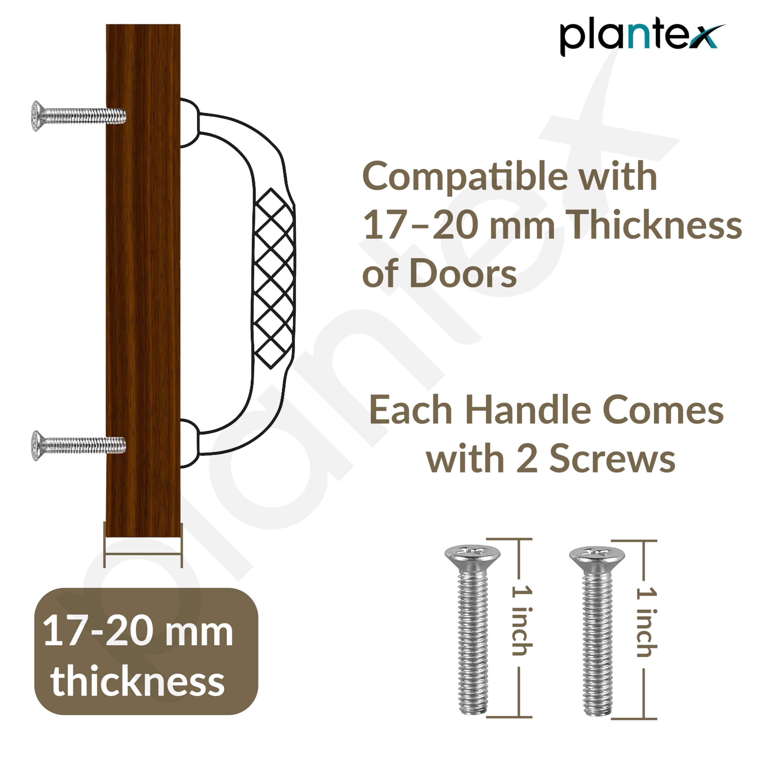 Plantex Cabinet Handle/Kitchen Cabinet Door Handle/Wardrobe/96 mm Cupboard Handle/Door Pull-Push Handle for Home/Office - Pack of 2 (Brass Antique) — Amazon image 5