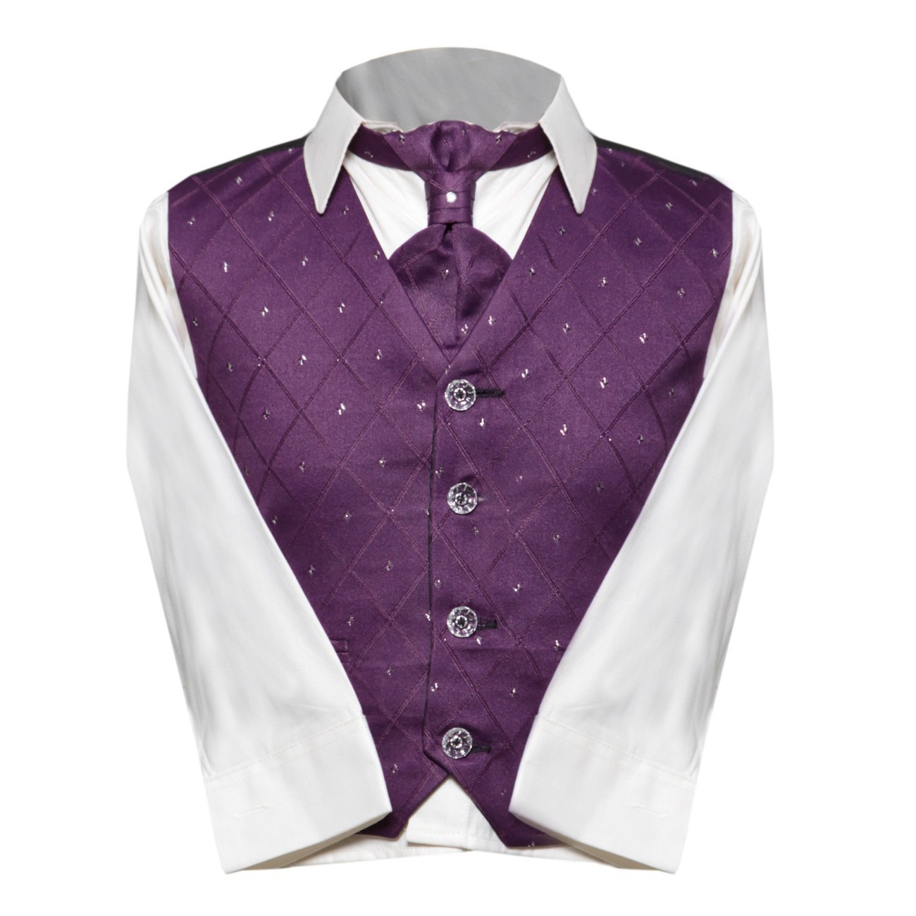 Boys Wedding Suit Purple 4-Piece : Amazon.co.uk: Fashion