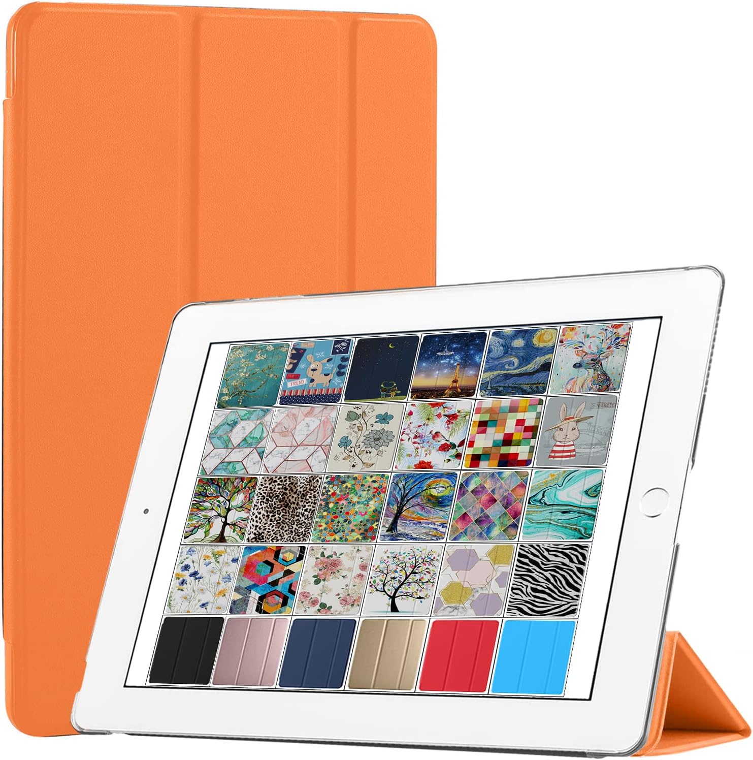 DuraSafe Cases for iPad 9.7 inch Old Model 4 3 2 Gen Case A1458 MD513LL/A A1416 MC705LL/A MD328LL/A MD333LL/A MD336LL/A A1395 MC769LL/A MC954LL/A MC960LL/A MC979LL/A A1459 MD511LL/A - Orange