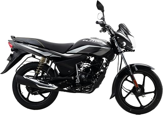 Bajaj Platina 100 Es Drum Motorcycle/Motorbike - Black Silver - Ex-Showroom