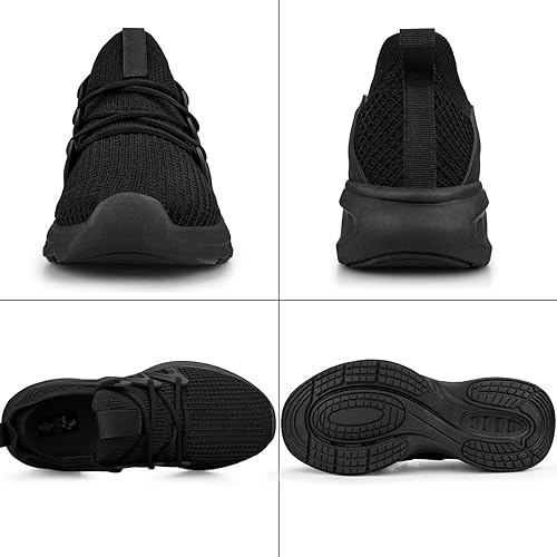 Miniatura 6 de Pujcs - Zapatos deportivos para caminar para hombre, antideslizantes, transpirables, ligeros, atléticos, para gimnasio, tenis y correr