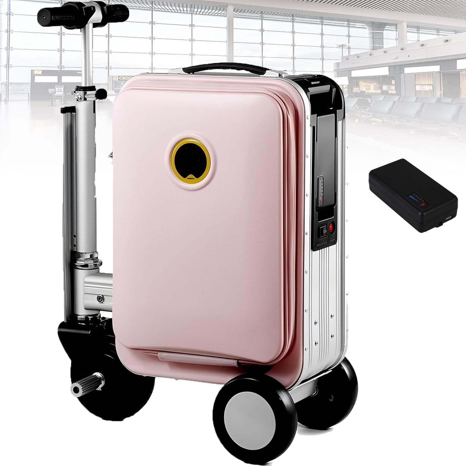 Valise cabine motorisée pour voyager sereinement à l'aéroport avec style