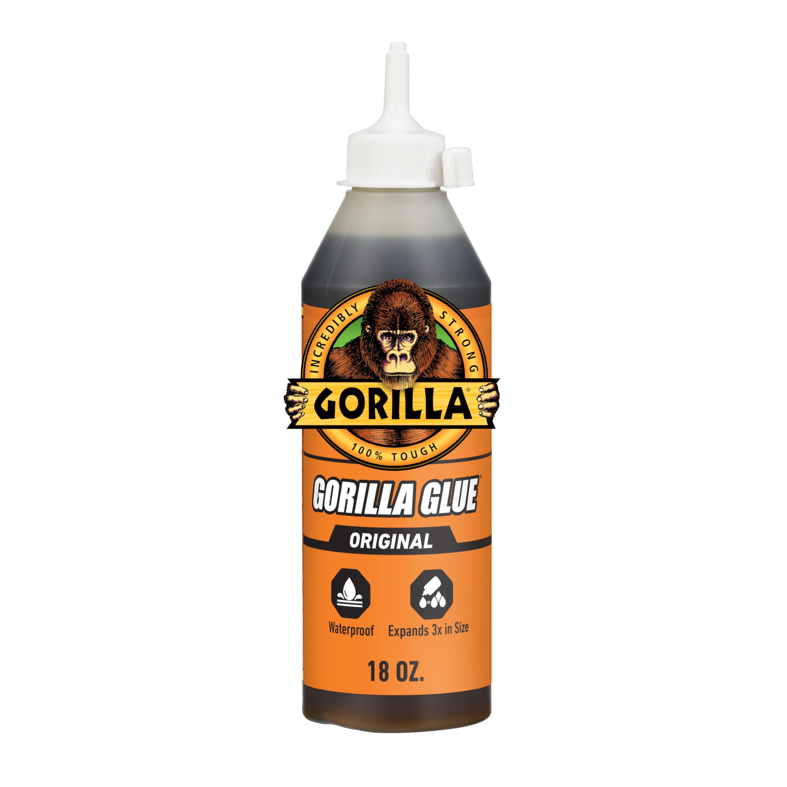 Gorilla Original Gorilla Glue, Waterproof Polyurethane Glue