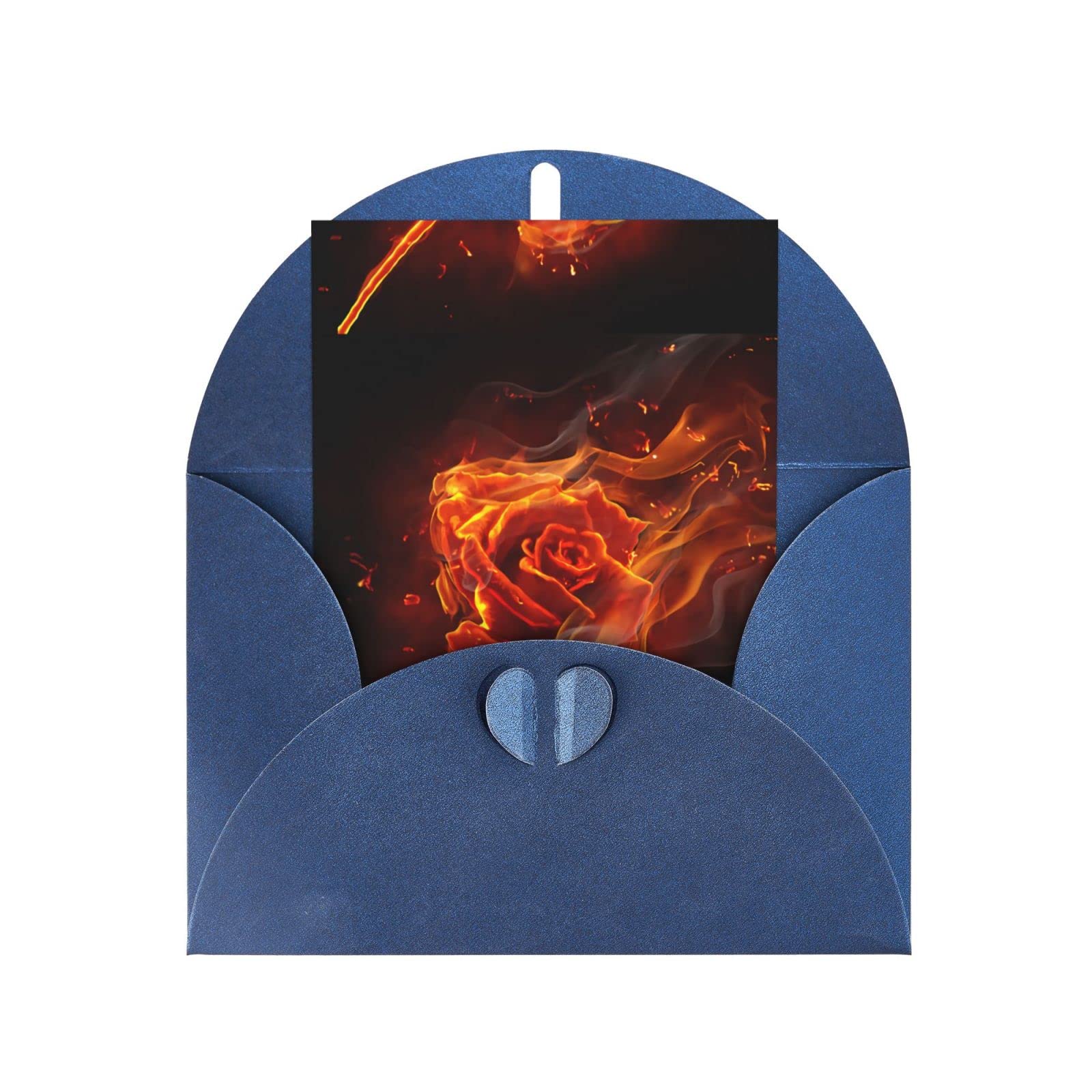 SAINVRoseLove button pearl paper greeting card birthday wedding anniversary party invitation card Thank you card