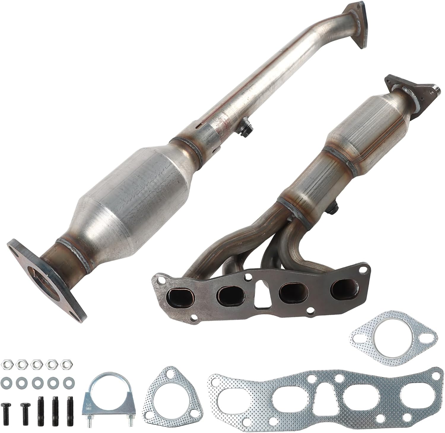 Front and Rear Manifold Catalytic Converter for Nissan Frontier 2005-2018, 2.5L L4, EPA Compliant