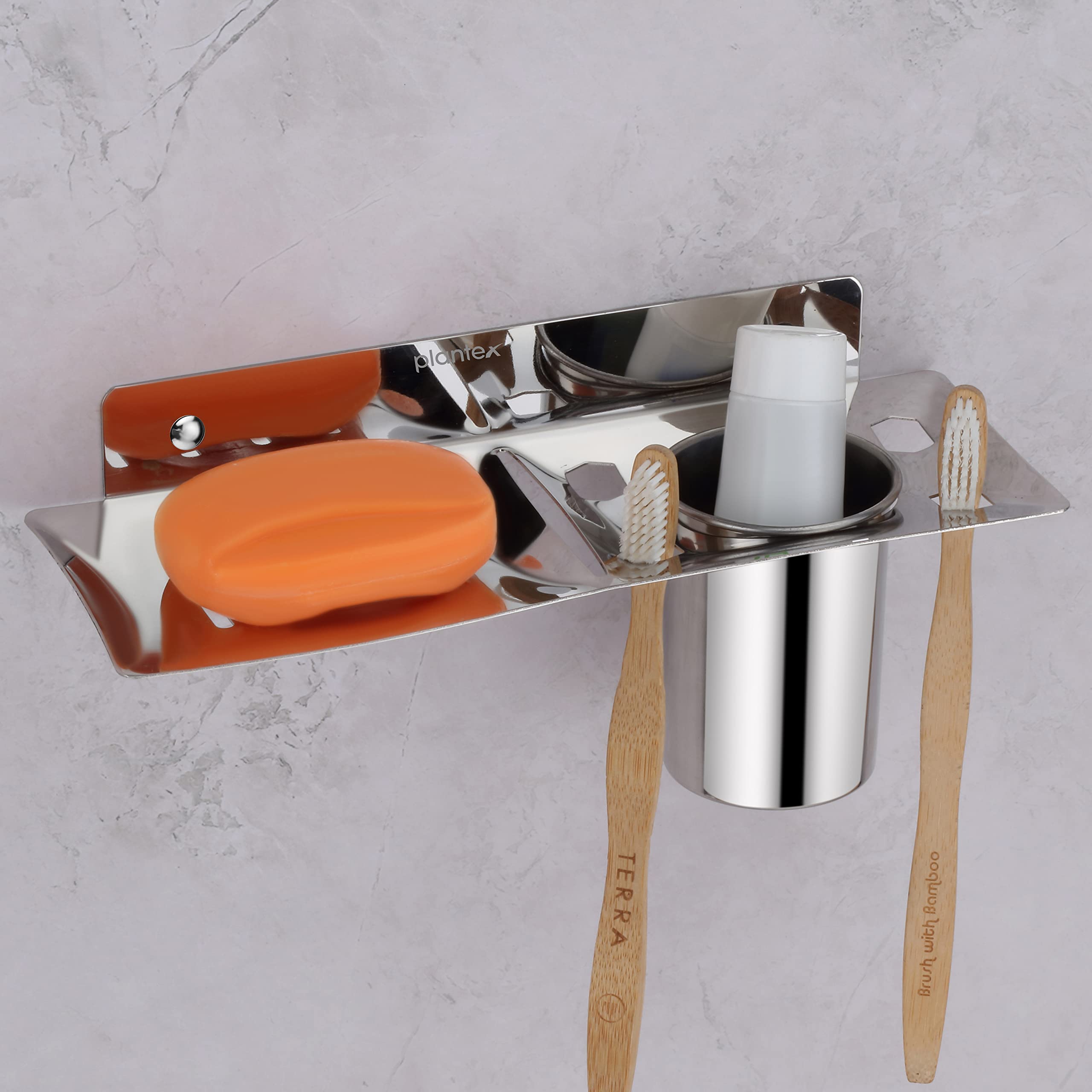 See full amazon price history chart for Plantex Stainless Steel 2in1 Soap Dish with Tumbler Holder/Soap Stand/Tooth Brush Holder/Bathroom Accessories - Wall Mount (Chrome) Plantex Stainless Steel 2in1 Soap Dish with Tumbler Holder/Soap Stand/Tooth Brush Holder/Bathroom Accessories - Wall Mount (Chrome) (B09Y39FSFT) Amazon Price History, Amazon Price Tracker