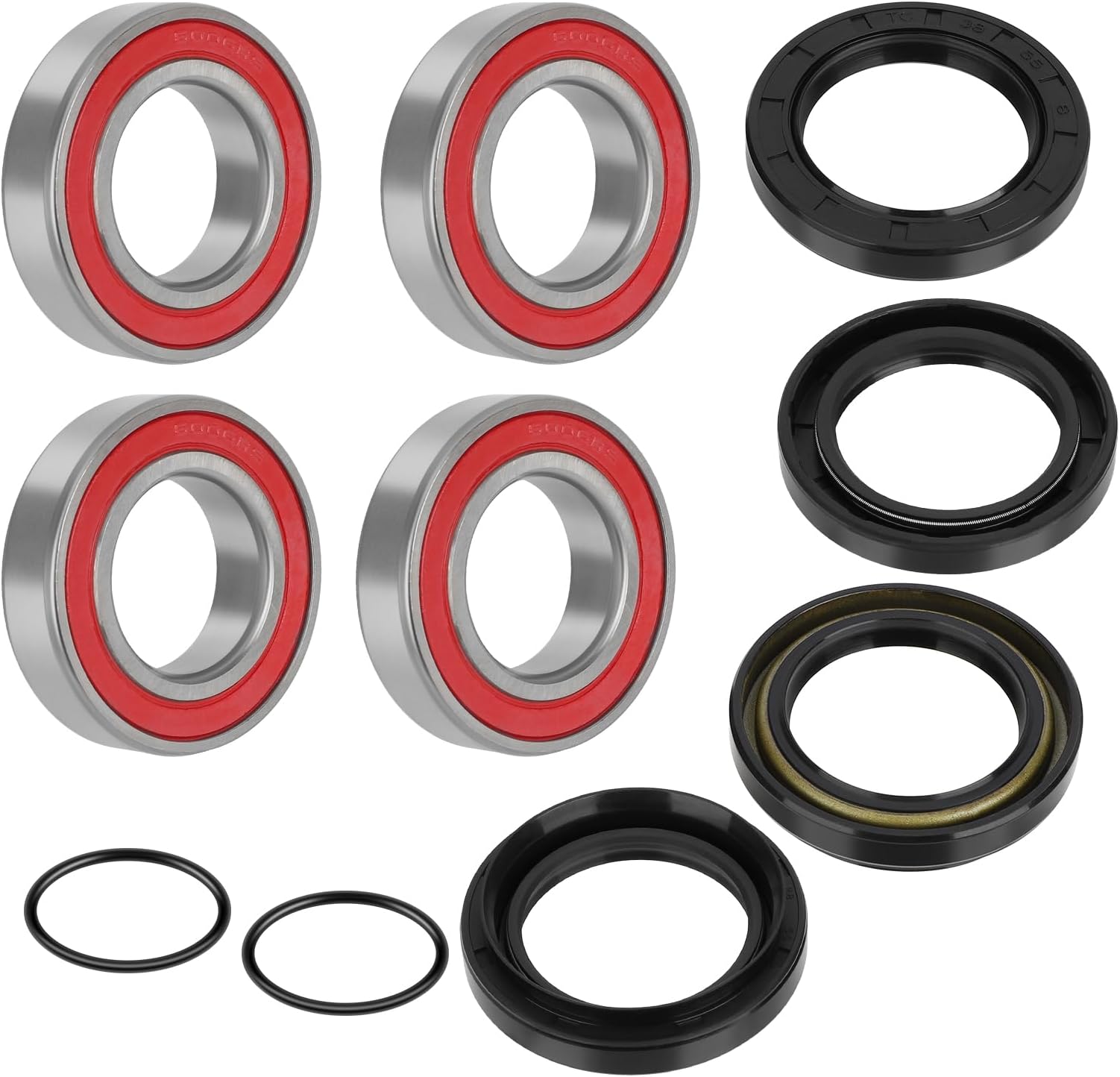 Front Wheel Bearings Seals for Yamaha Big Bear 350 400 Grizzly 350 400 450 Kodiak 400 450 Wolverine 350 450 Rhino 450 660 700