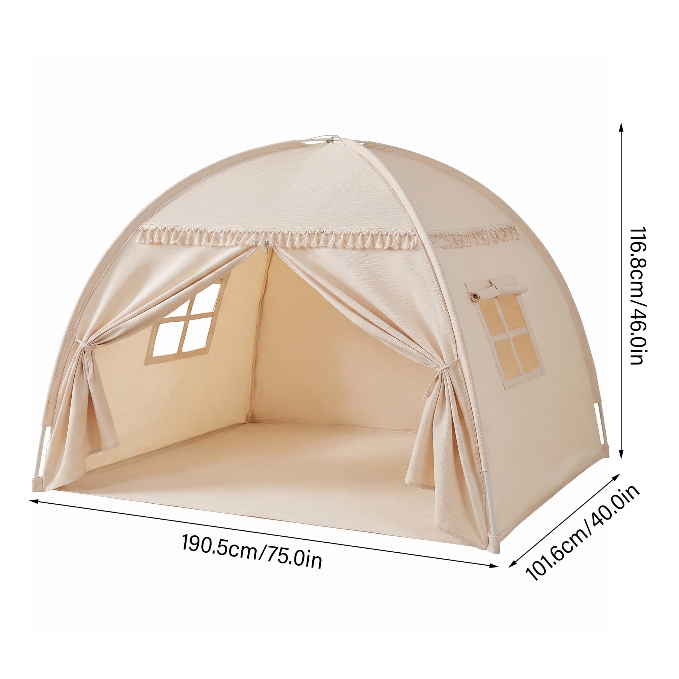 Tente de jeu intérieure pour enfants, pour espace privé, maison de jeu pour tout-petits avec rideau fenêtre et porte pour garçons et filles, chambre à coucher, salle jeux
