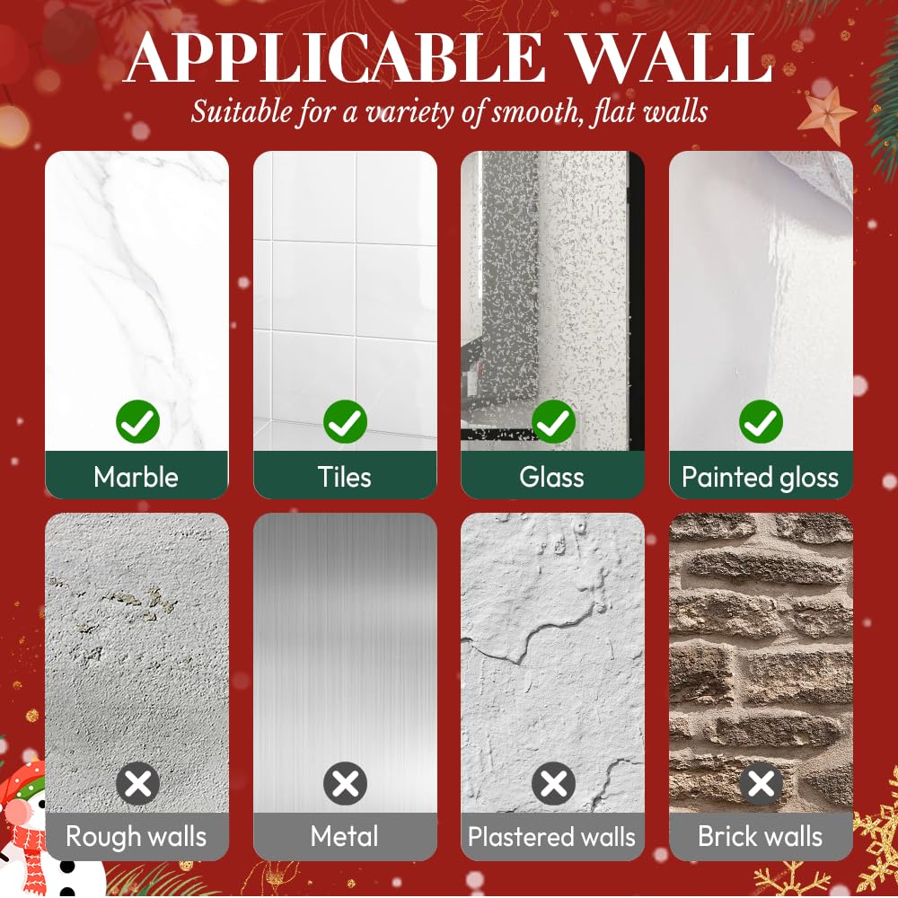 2PCS Suction Cup Hooks for Door Wreaths on Glass Suction Cup Hooks for Shower 2026 Hanging Towels for — view 4