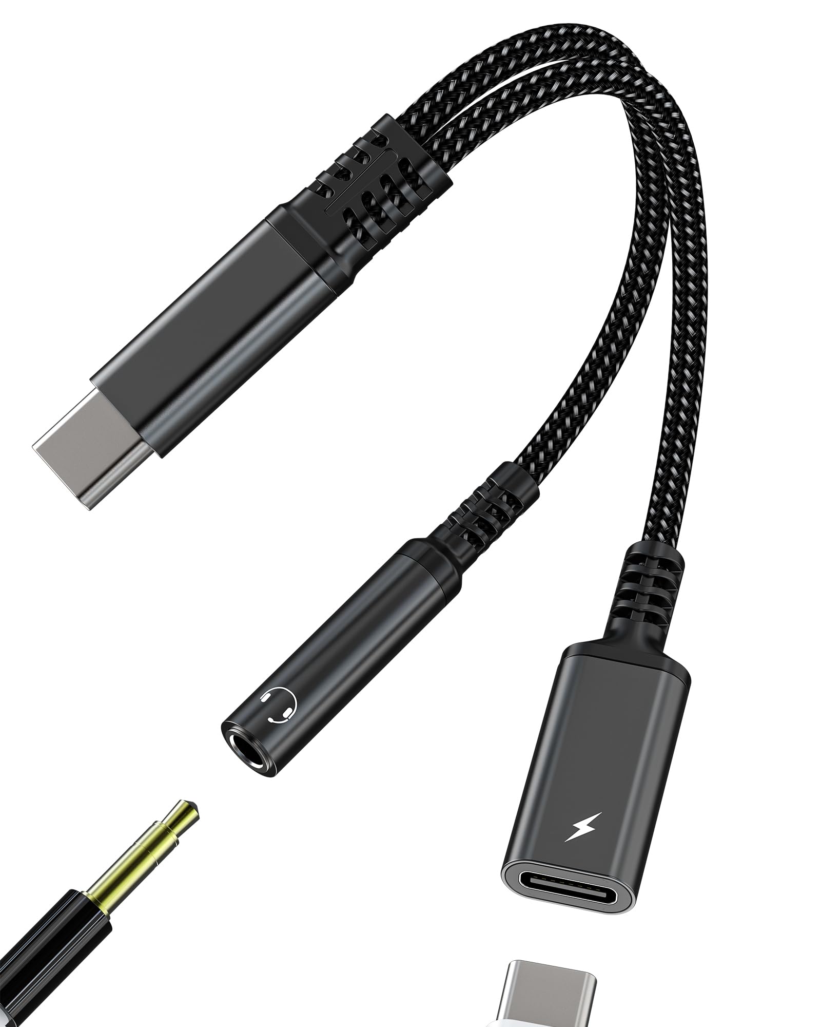 Amazon.co.jp: USB C 変換3.5mmイヤホンアダプタ同時タイプcジャック