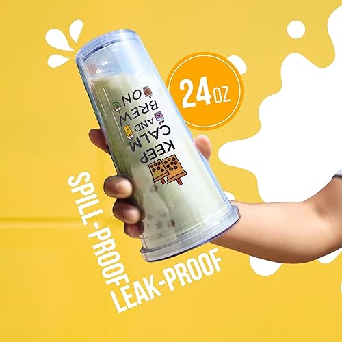 Miniatura 20 de YUMBUCHA Boba Kit - Kit de fabricación de té Boba DIY con perlas de fresa oolong y tapioca - Crea 10 deliciosas bebidas - Exquisitas bolsitas de té