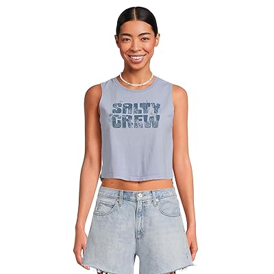 Salty Crew Sea Life Cropped Tank Top Women
