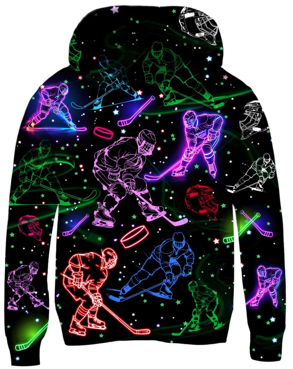 AIDEAONE Boys Girls Fleece Hoodies 3D Print Plush Pullover Hoodie Casual Hooded Sweatshirts with Pocket for Age 5-16 Kids