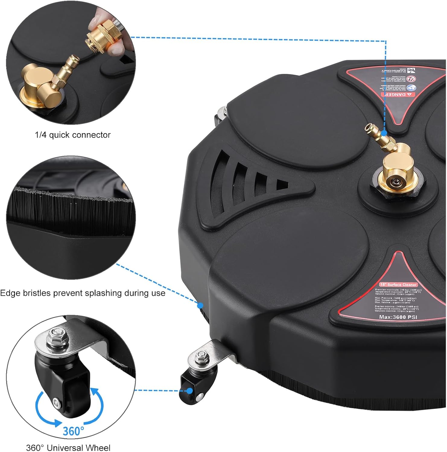 高圧洗浄機 コードレス 折り畳み式 高圧洗浄機 コンパクト12Lバケツ