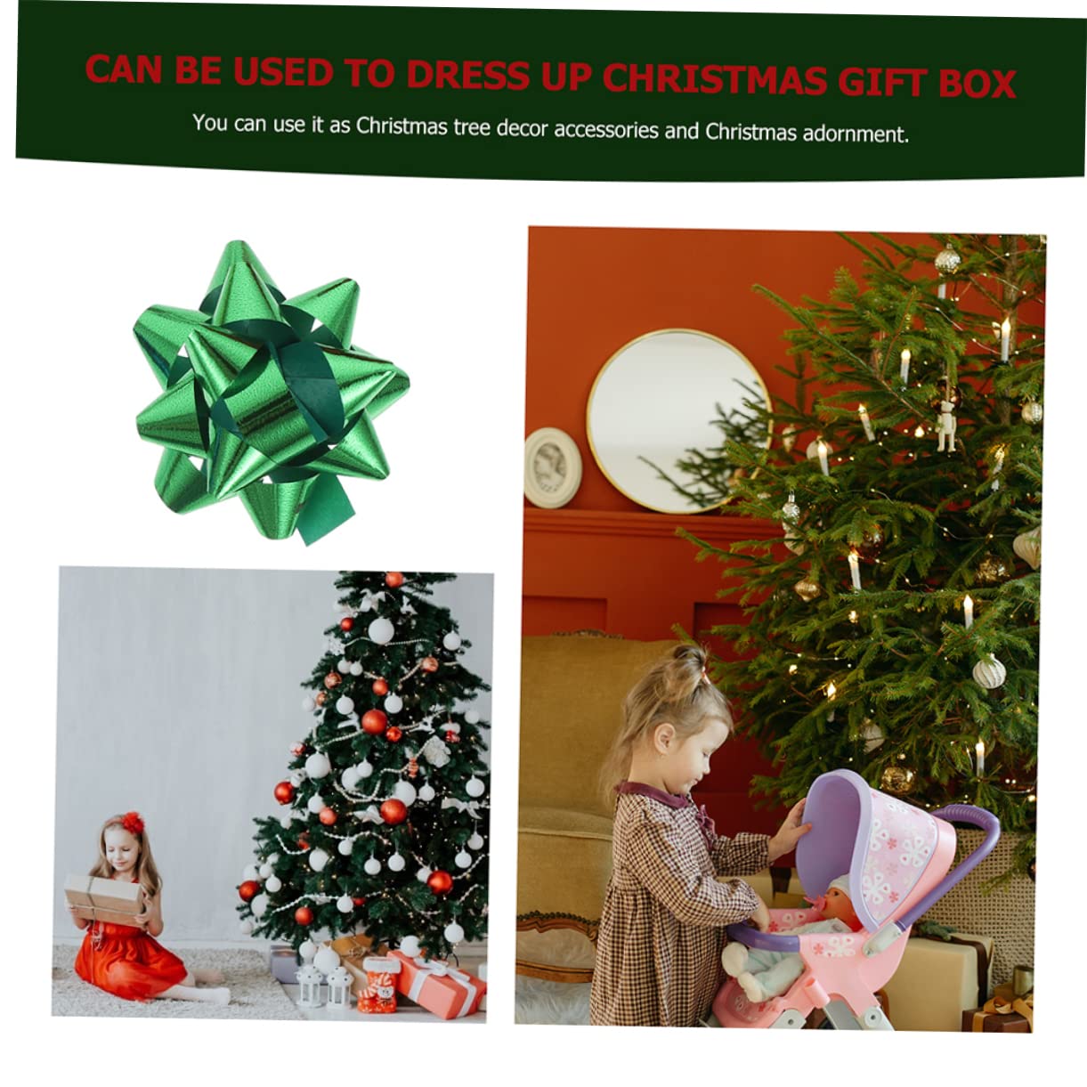 ABOOFAN 600pezzi Coccarde Autoadesive Per Decorazioni Natalizie Adesivi Per Addobbi Per e Matrimoni Per Pacchetti e Decorazioni Festive