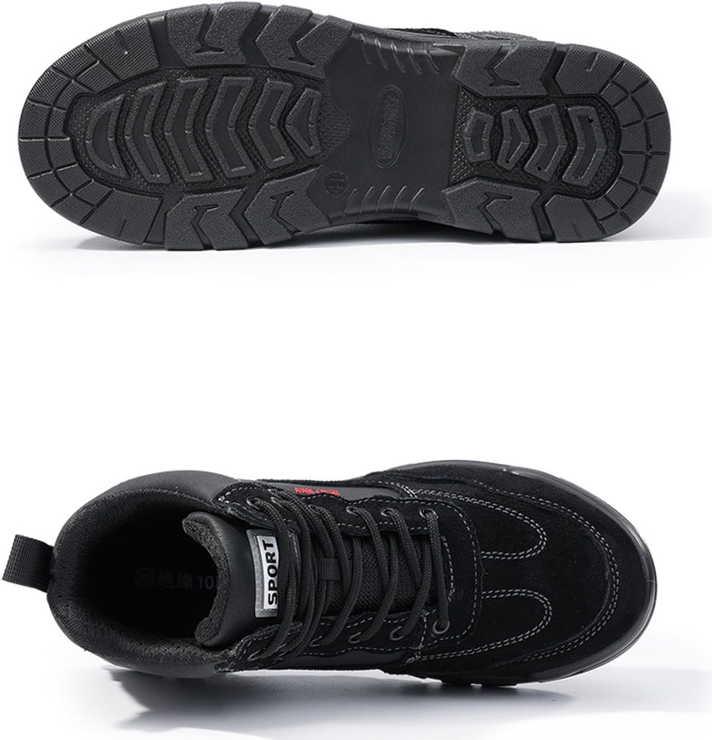 [Muluso] 安全靴 セーフティシューズ 作業靴 絶縁靴 あんぜん靴 メンズ 10kv 鋼先芯 ハイカット スチールつま先 釘踏