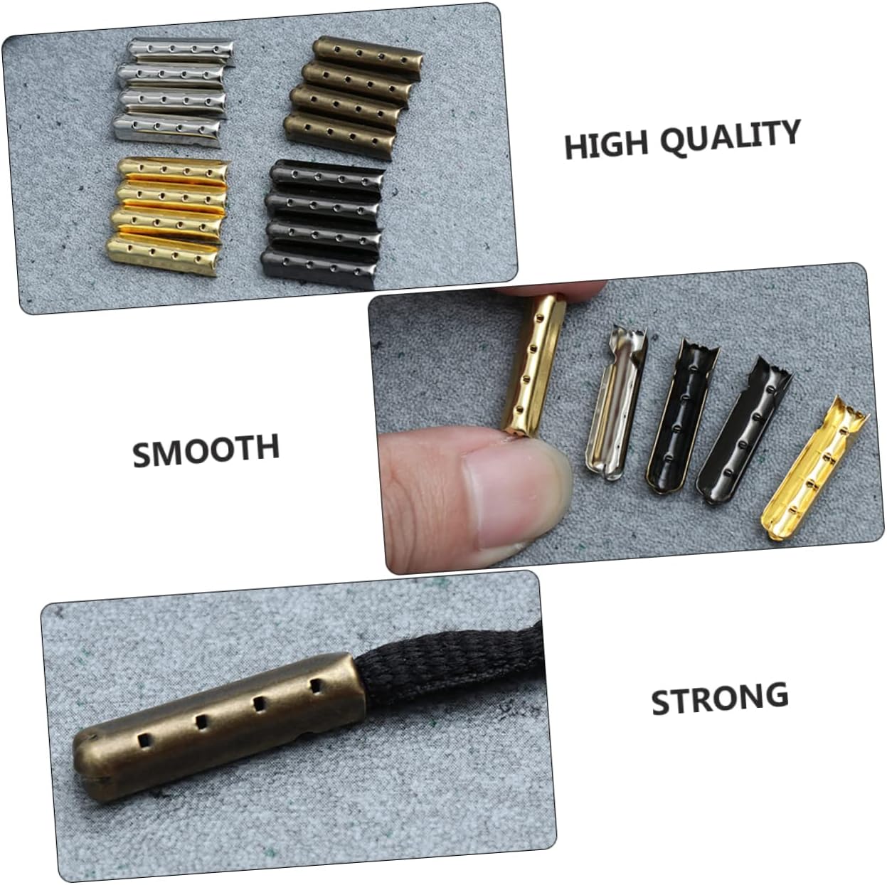 300pcs Tips for Replacement Smooth Ends for Frayed Laces Shoe Lace Ends Compatible All Shoes for Repairing and Enhancing