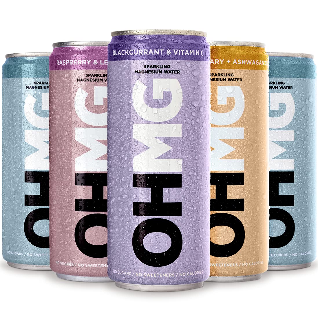 Buy OHMGSparkling Magnesium Water 12 Cans x 330ml Flavoured Sparkling Water Variety Pack