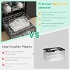 Paquete de 2 contenedores para huevos rellenos con tapa, bandeja apilable de 24 espacios con tapas, PP libre de BPA, apto para lavavajillas y microondas, portador de huevos rellenos con bolsa térmica y kit de decoración para fiestas. 5