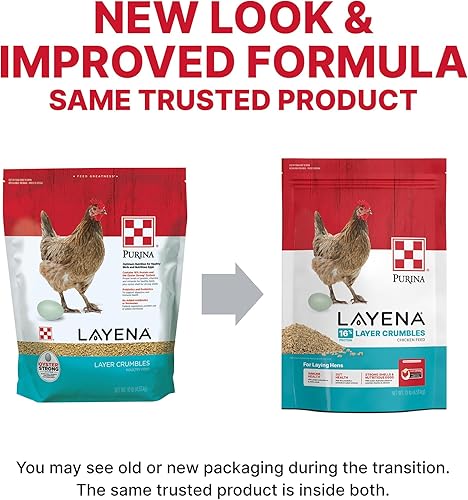 Miniatura 2 de Purina Layena  Nutricionalmente completa capa de alimento para gallinas Crumbles  Bolsa de 10 libras (10 libras)