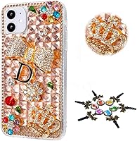 Vista 7 de STENES Bling Funda compatible con iPhone 11, elegante, diseño de cristal con lazo hecho a mano en 3D, funda protectora compatible con iPhone 11